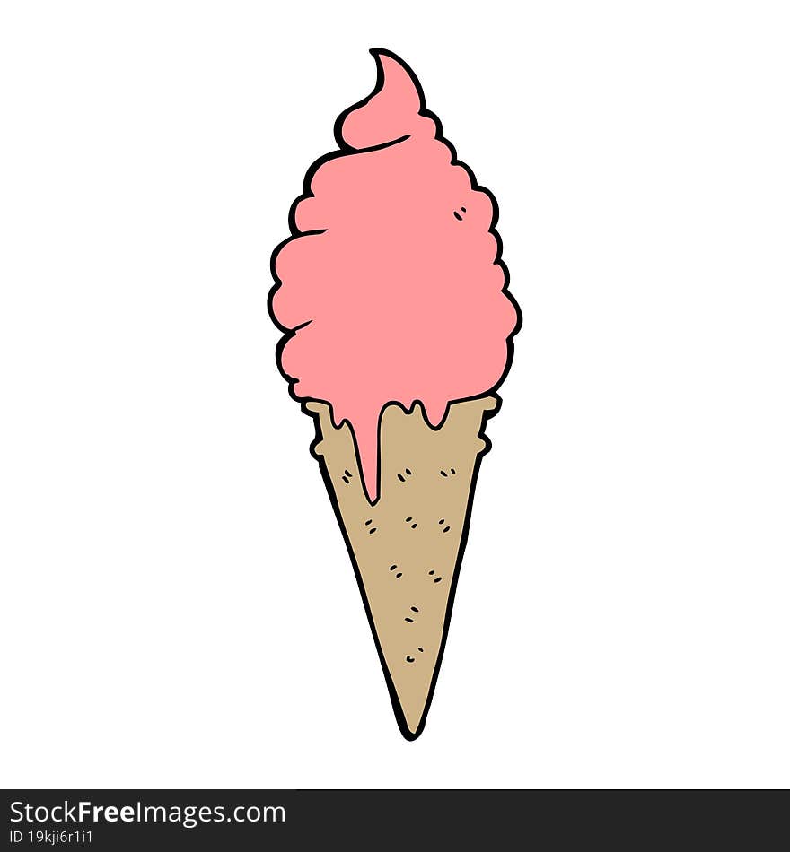 cartoon ice cream