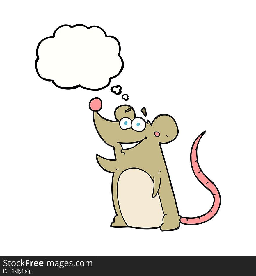 Thought Bubble Cartoon Mouse