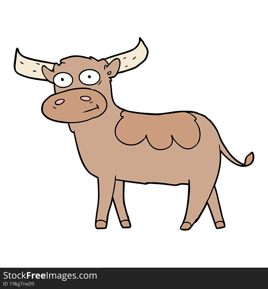 cartoon bull. cartoon bull