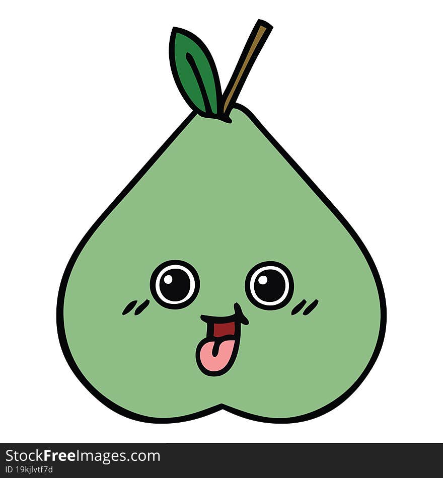 cute cartoon pear