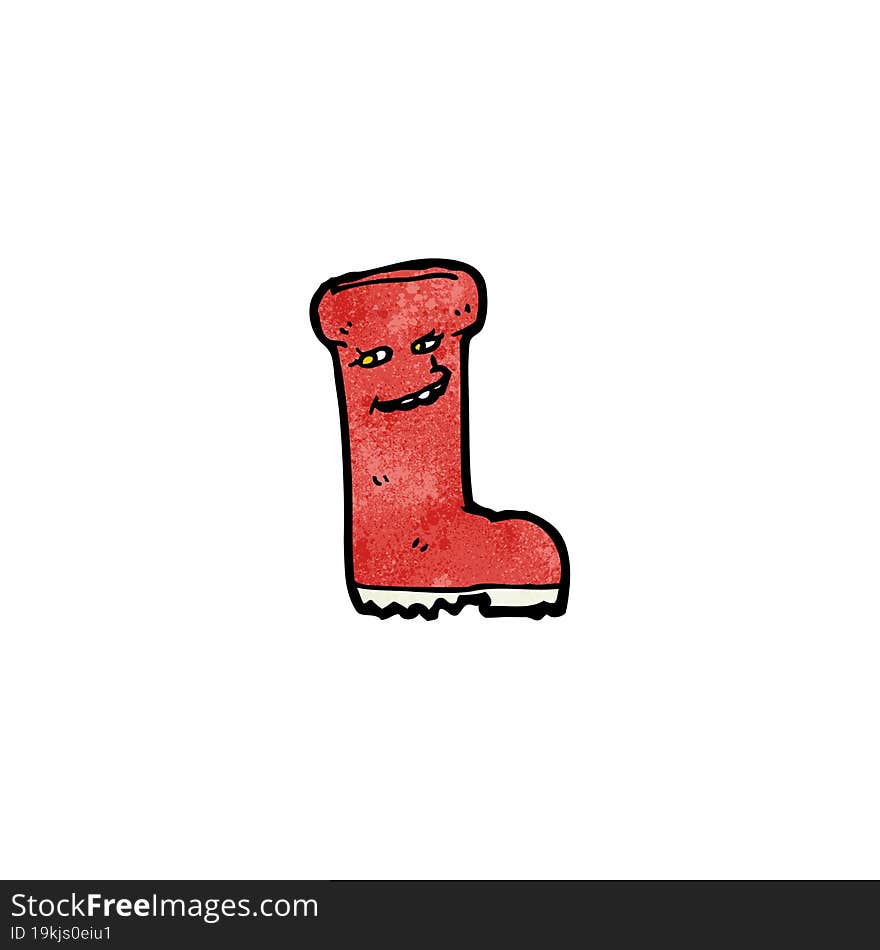 Wellington Boot Cartoon Character