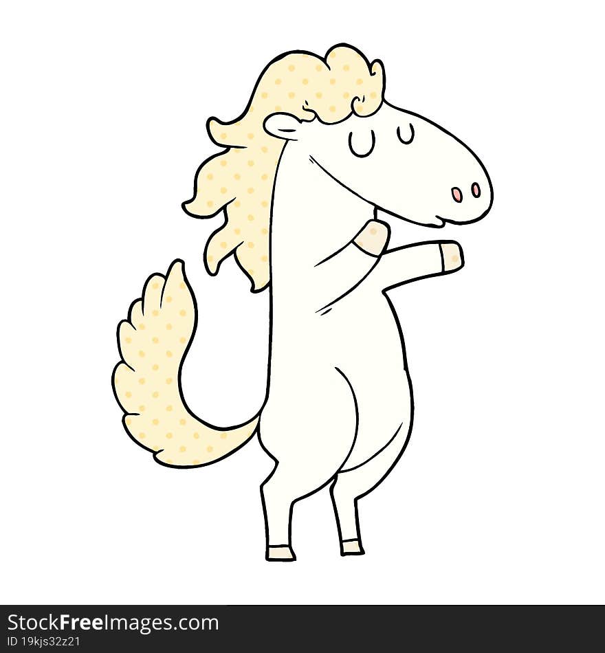 cartoon horse. cartoon horse