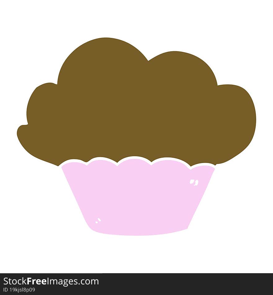 Cartoon Doodle Cupcake