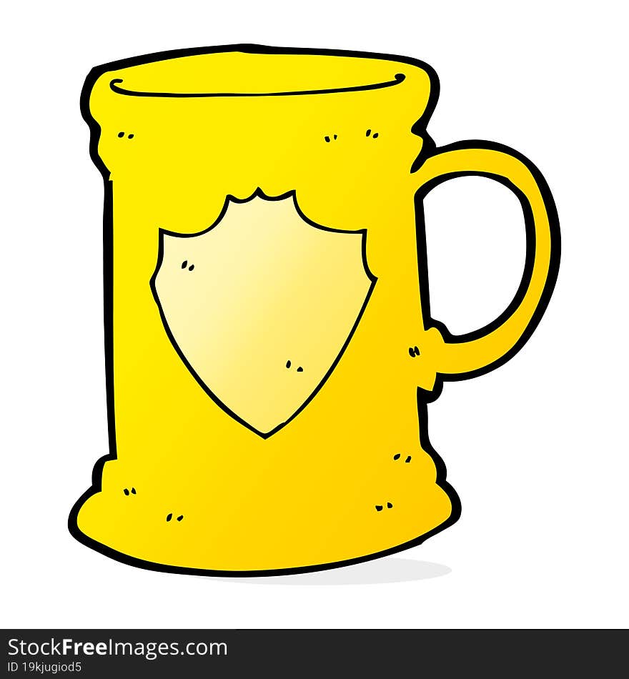 cartoon old tankard