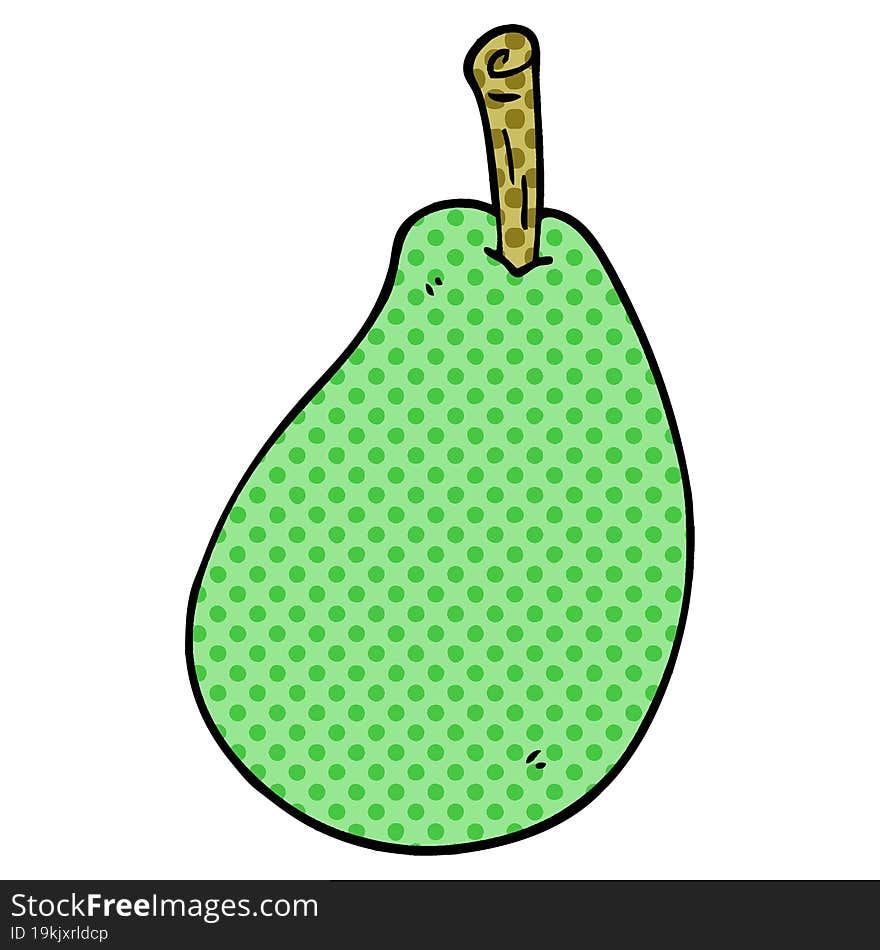 Cartoon Doodle Fresh Pear