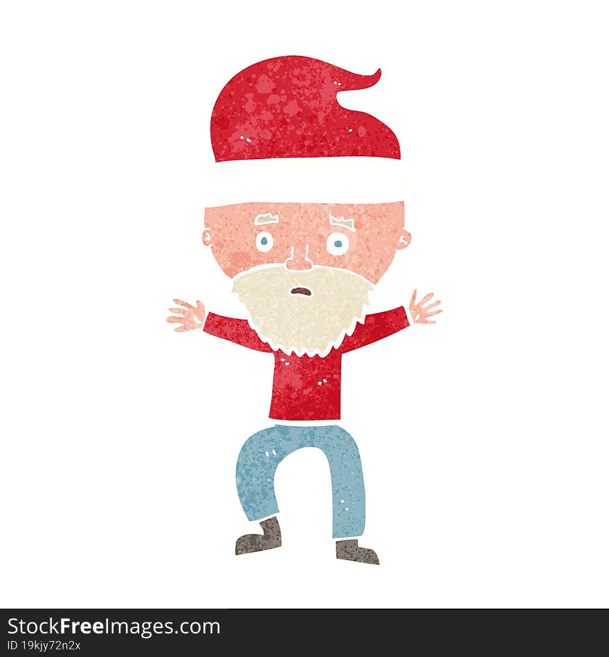 cartoon man getting ready for christmas. cartoon man getting ready for christmas