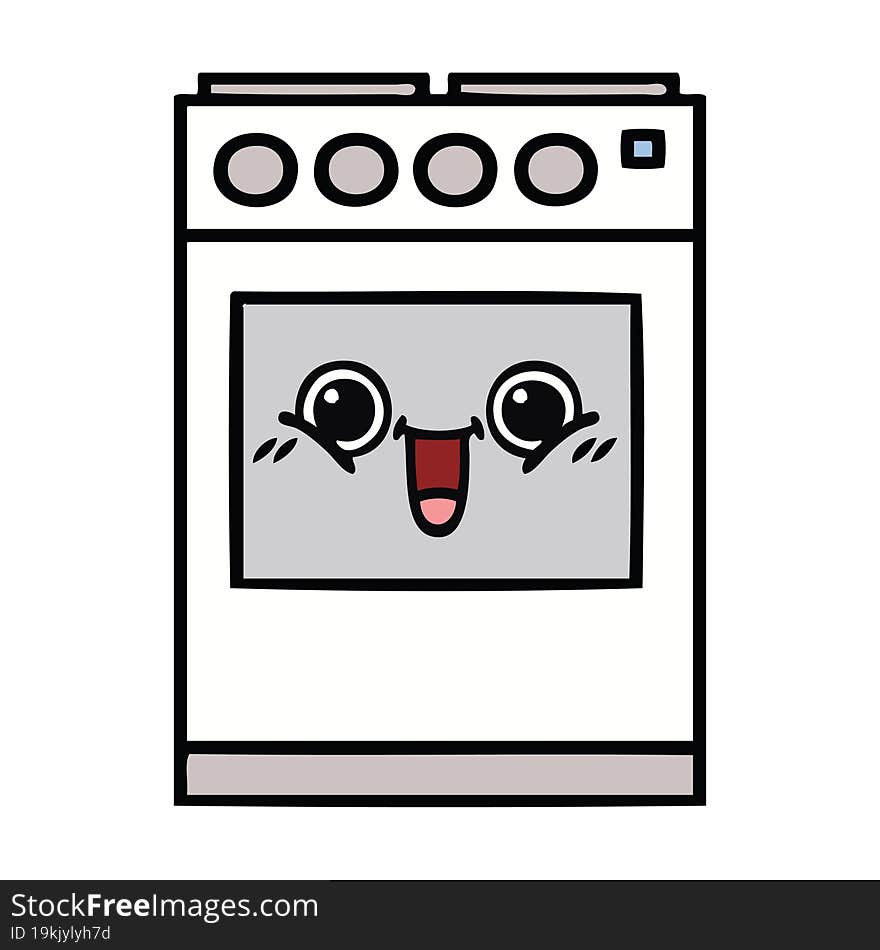 Cute Cartoon Kitchen Oven