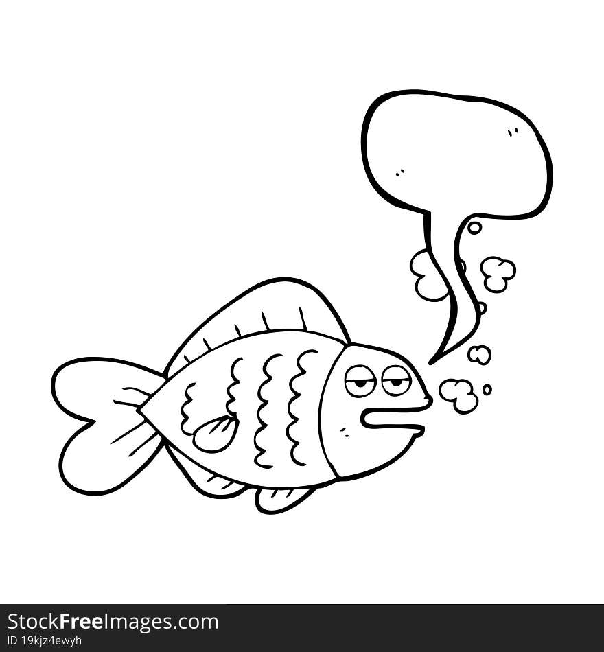 speech bubble cartoon funny fish