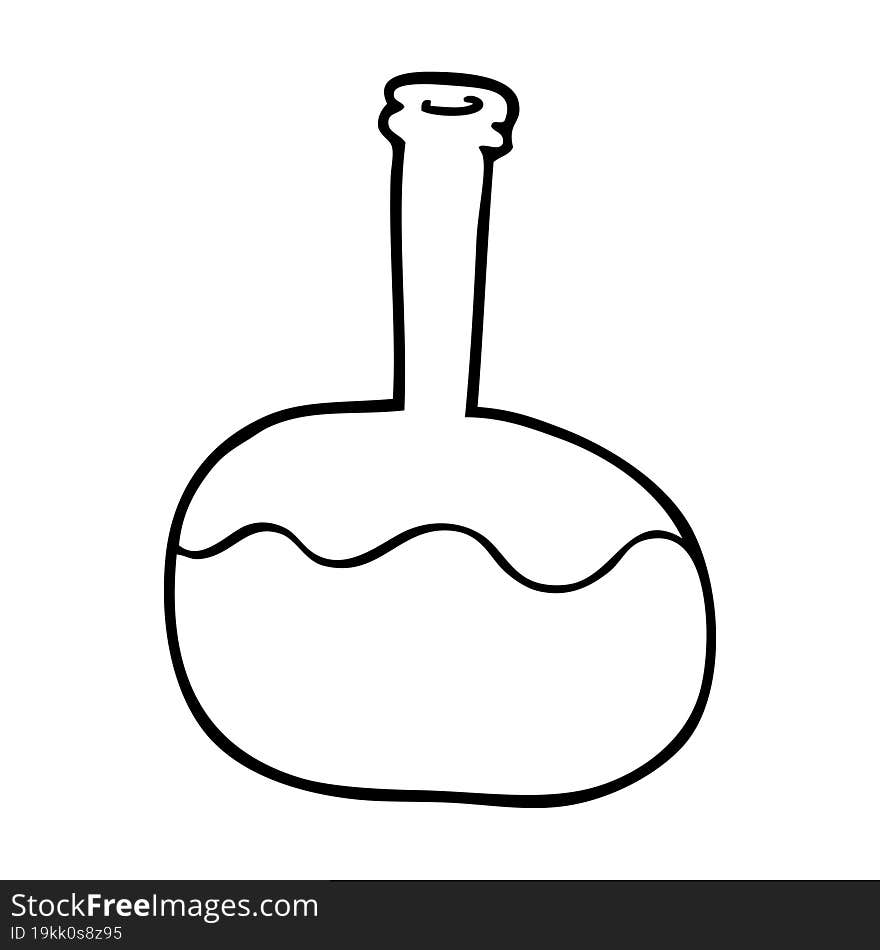 line drawing cartoon experiment potions