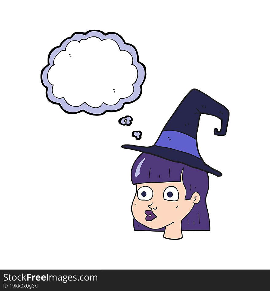 Thought Bubble Cartoon Witch