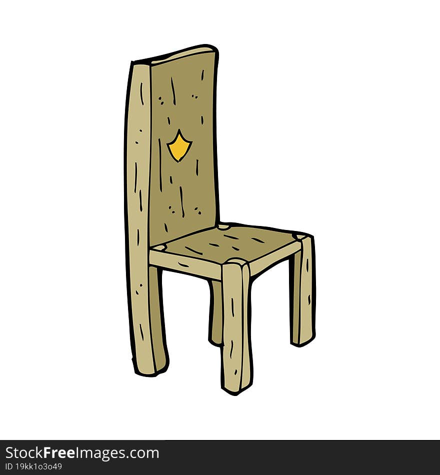 Cartoon Old Chair