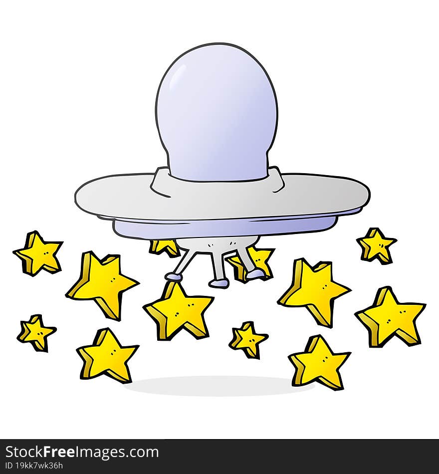 Cartoon Flying Saucer