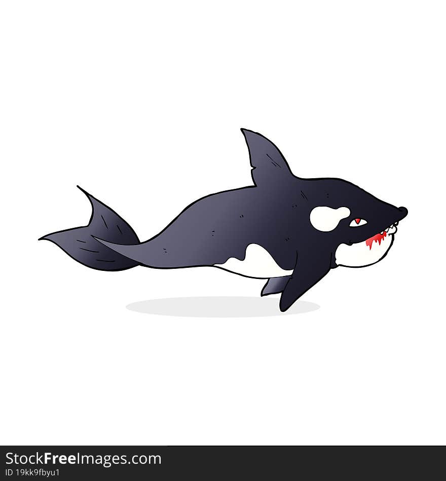 cartoon killer whale