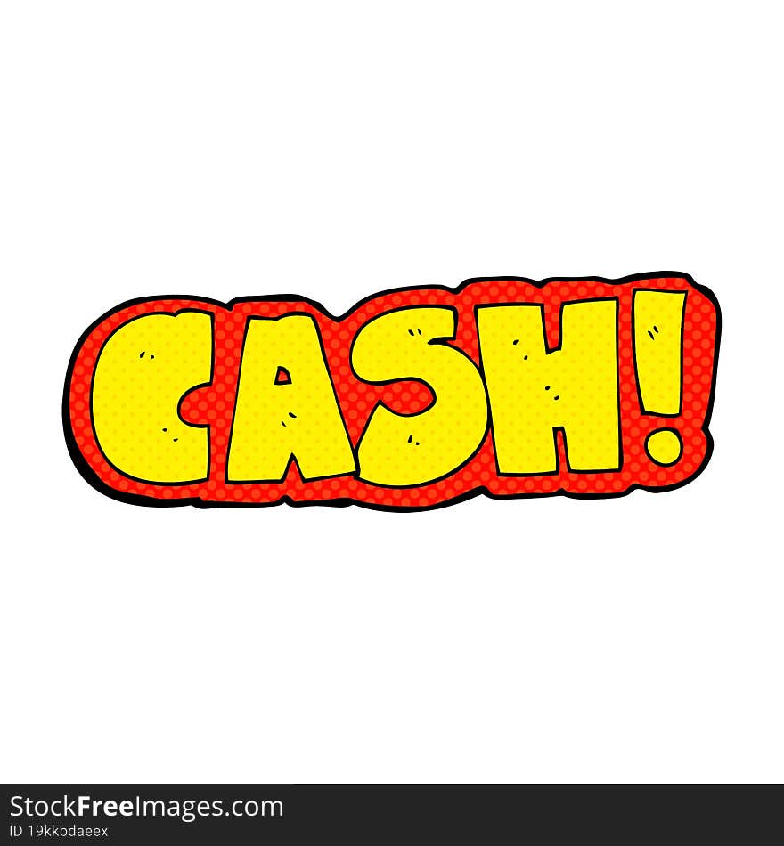 cartoon cash symbol