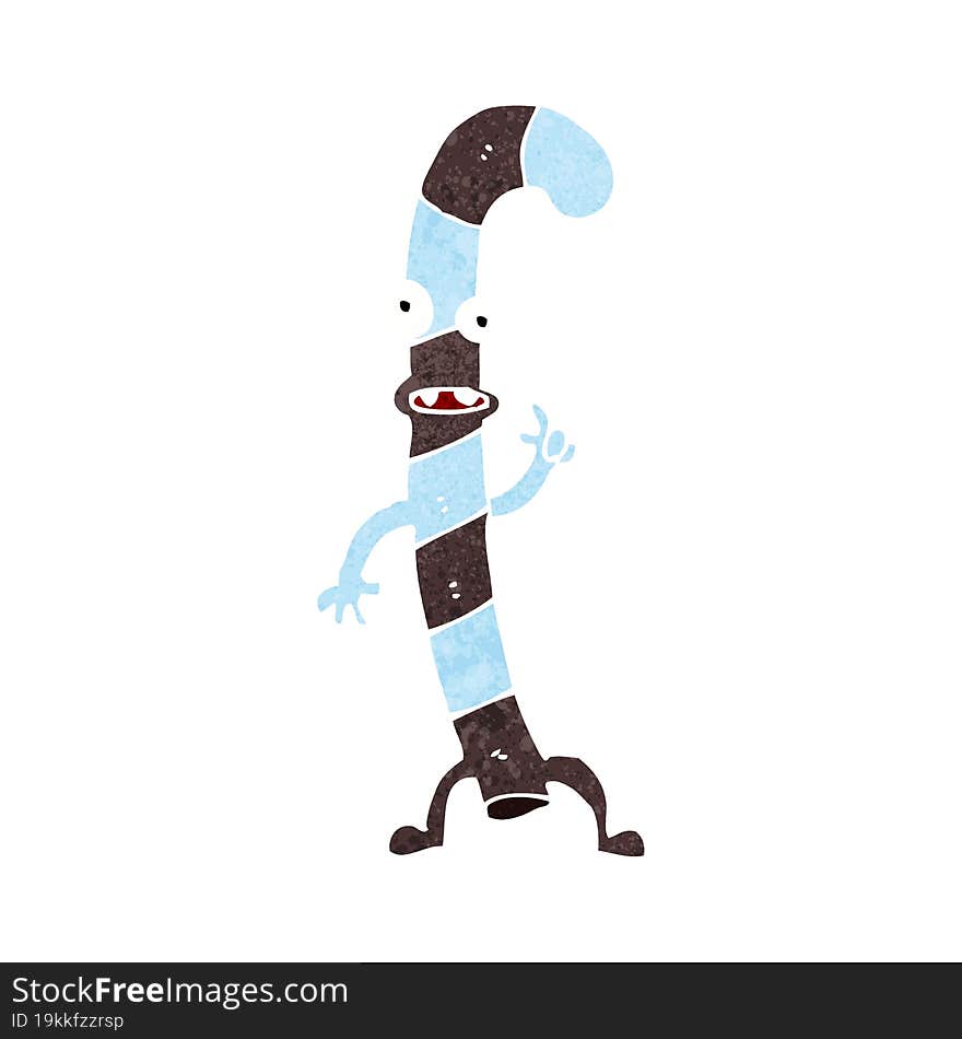 Cartoon Dancing Christmas Candy Cane