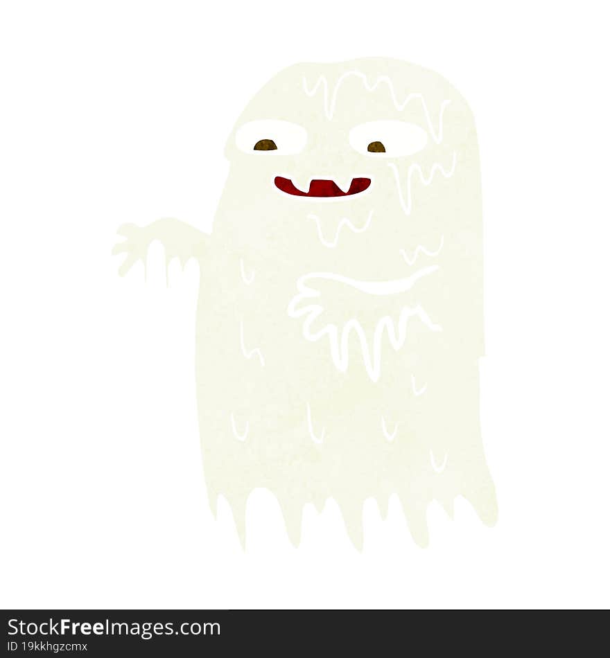 cartoon gross slime ghost