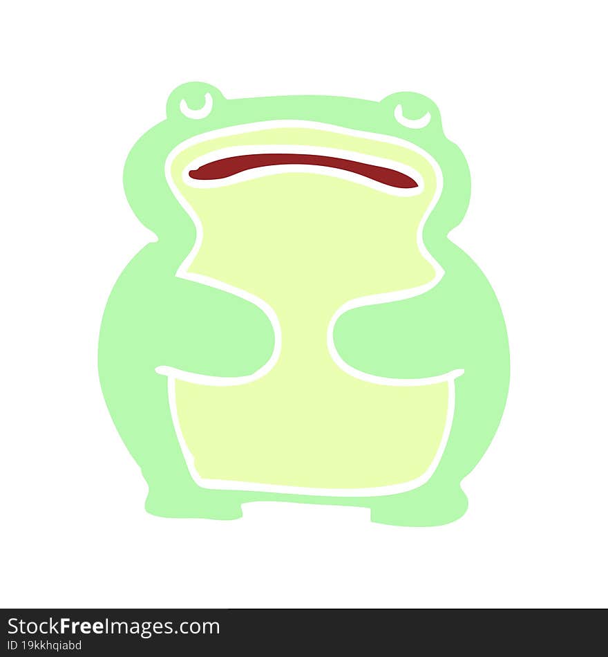 cartoon doodle frog