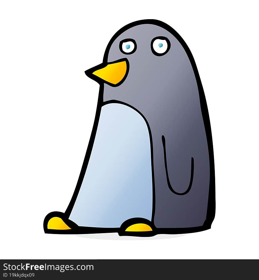 cartoon penguin