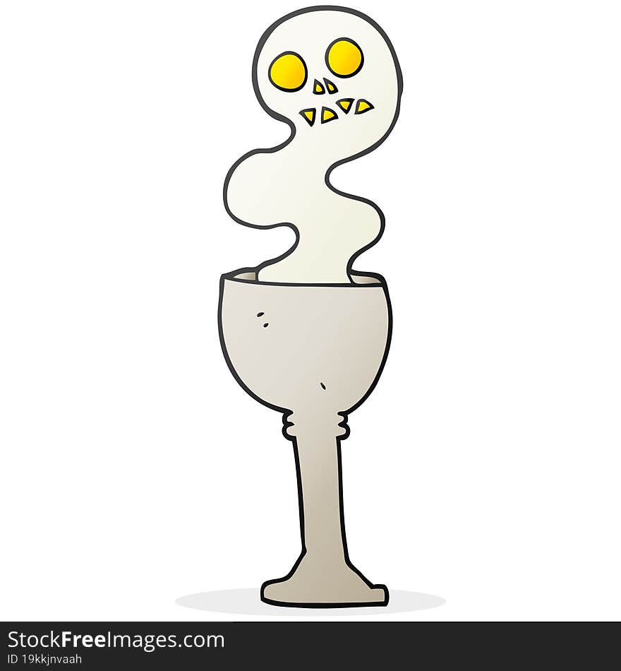 cartoon spooky halloween goblet