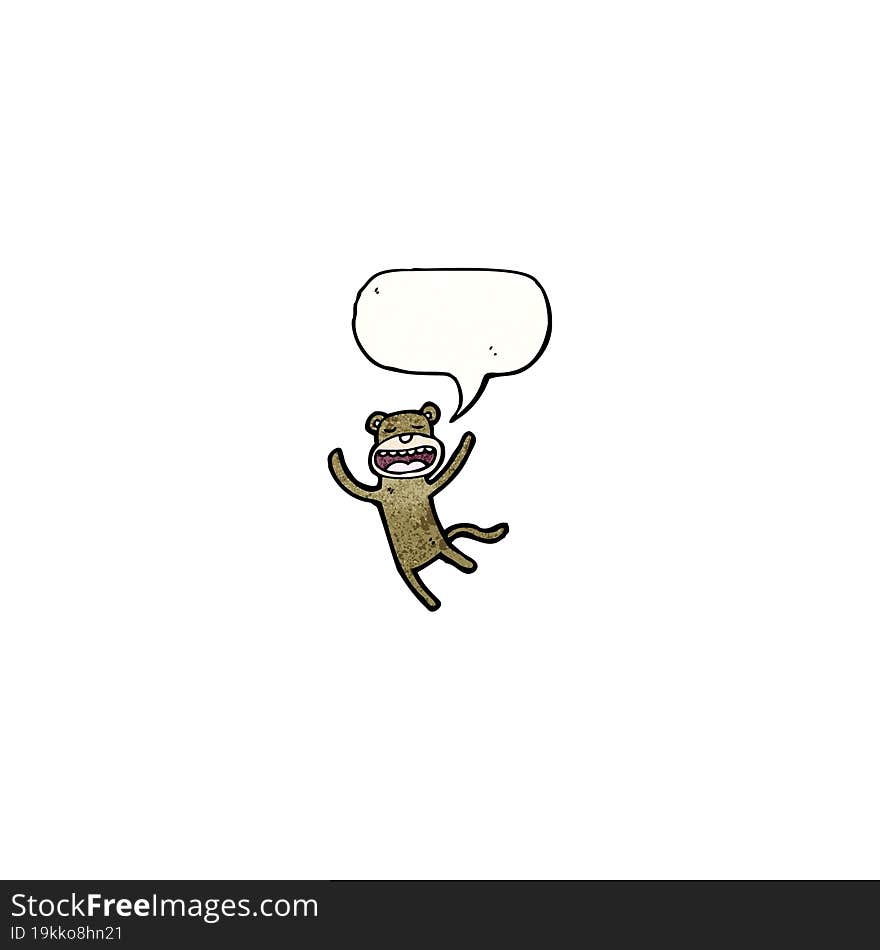 monkey with speech bubble