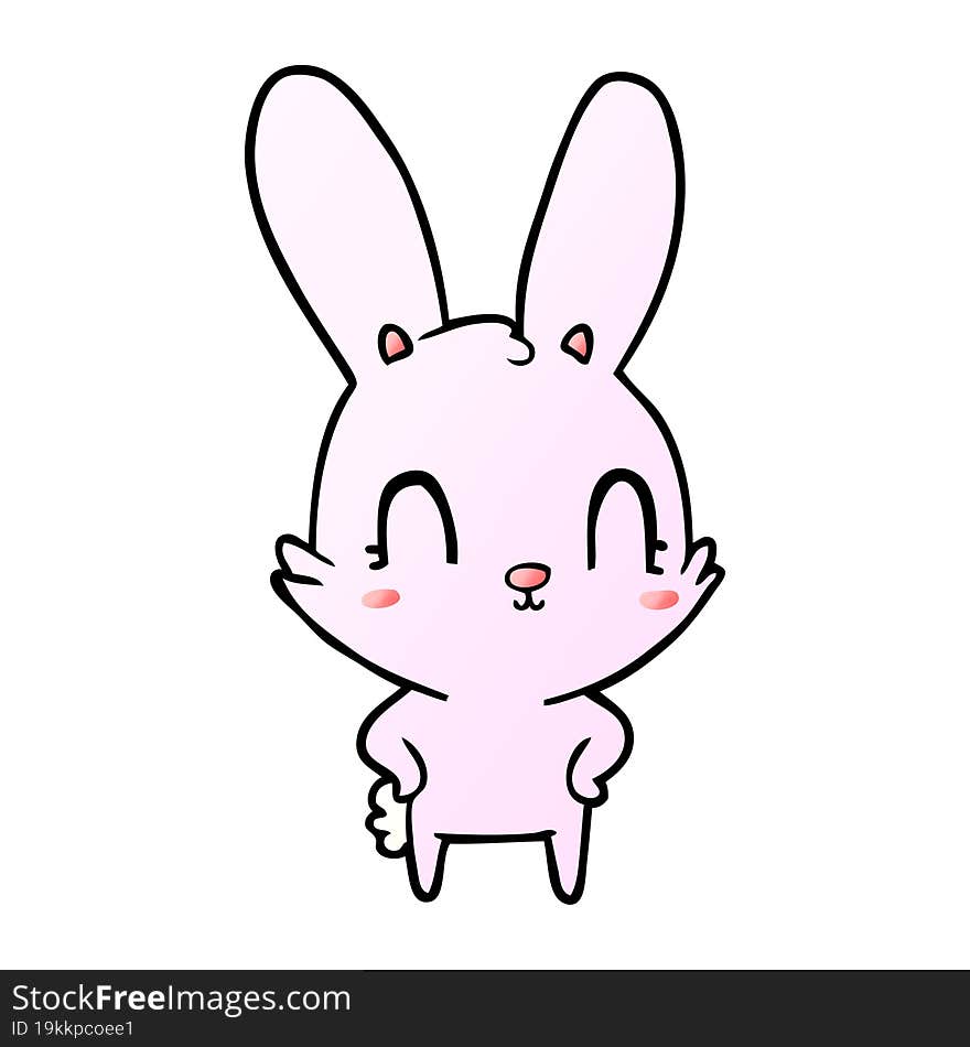 cute cartoon rabbit. cute cartoon rabbit