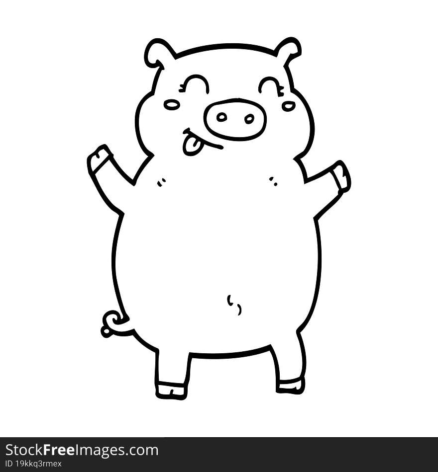 Cartoon Pig