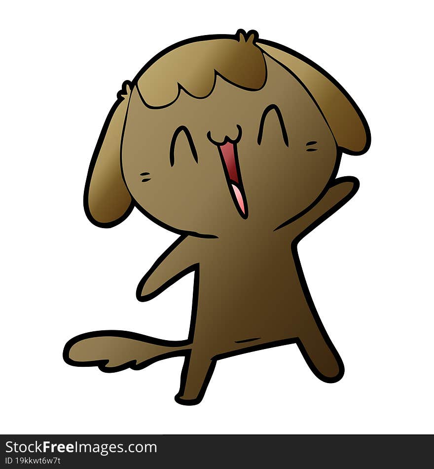 cute cartoon dog. cute cartoon dog