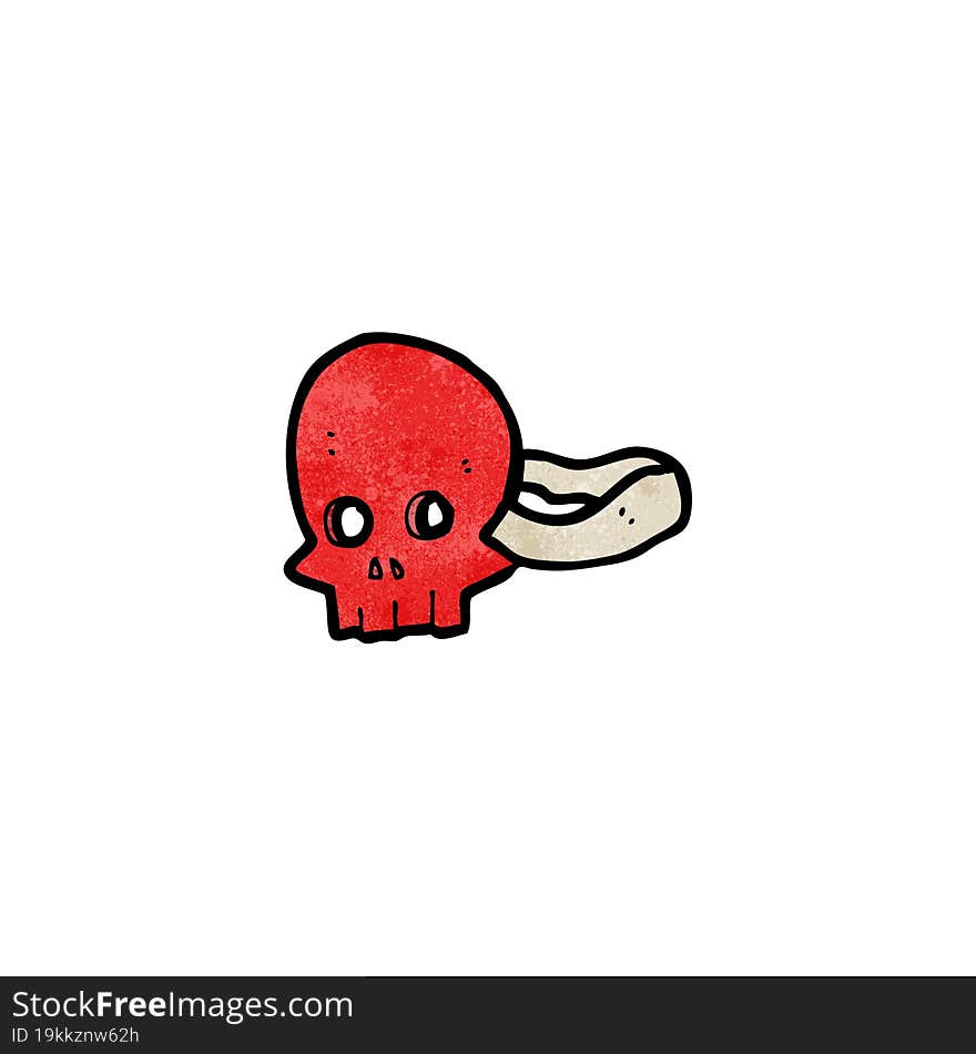 cartoon skull mask