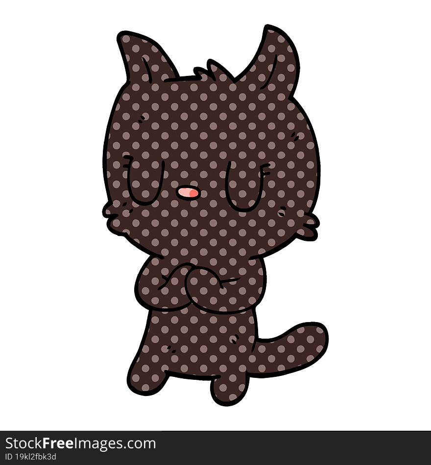 cute cartoon doodle cat