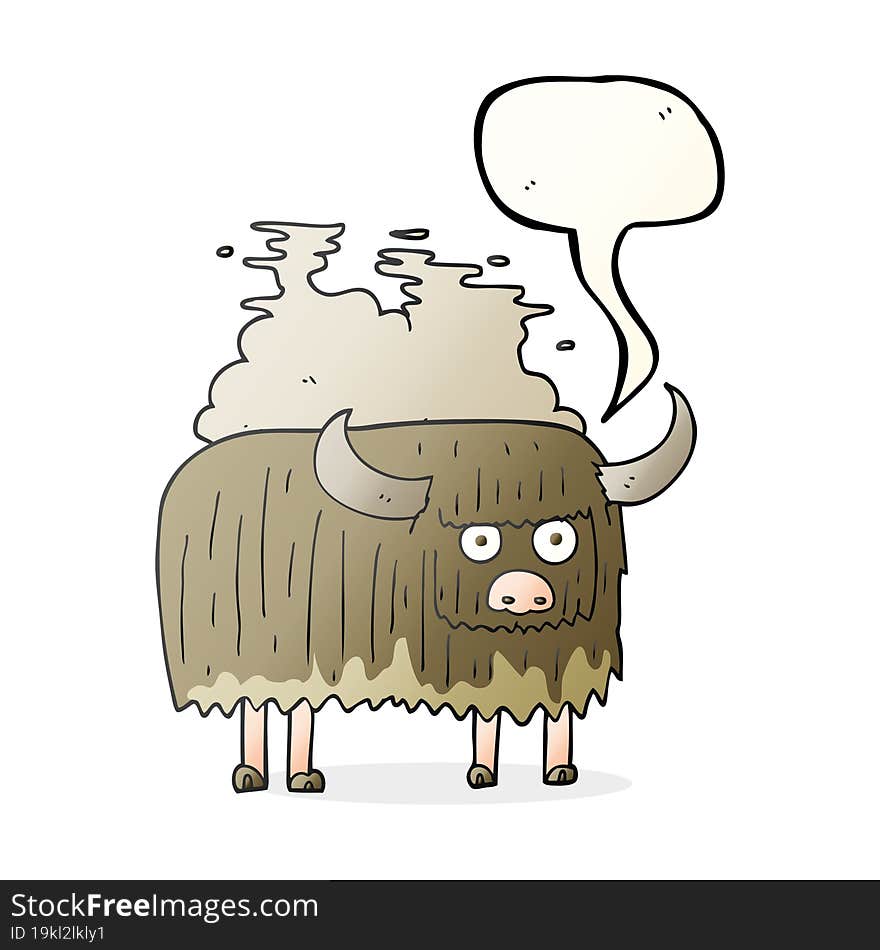 speech bubble cartoon smelly cow