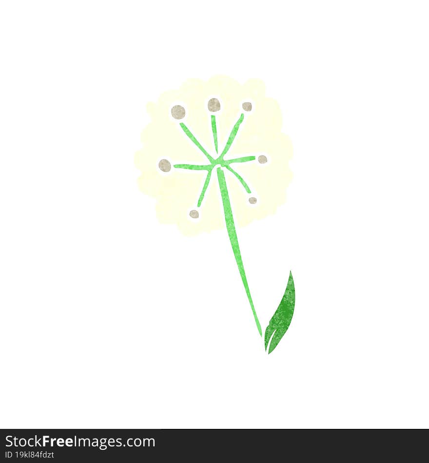 cartoon dandelion