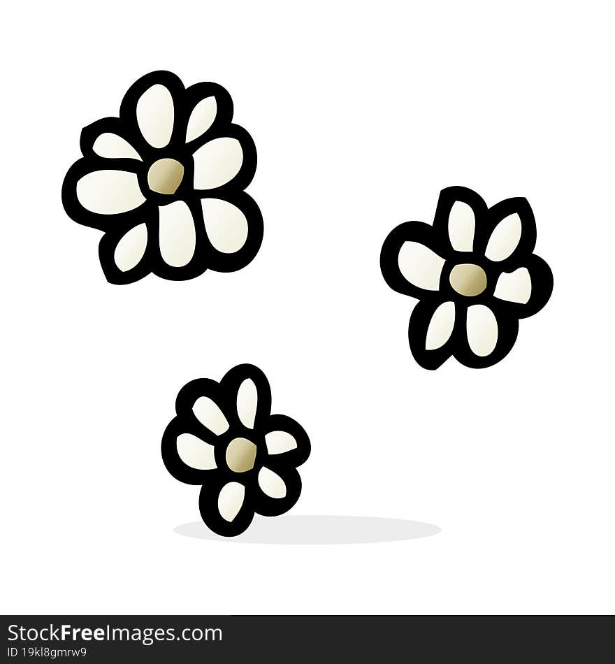 cartoon flowers