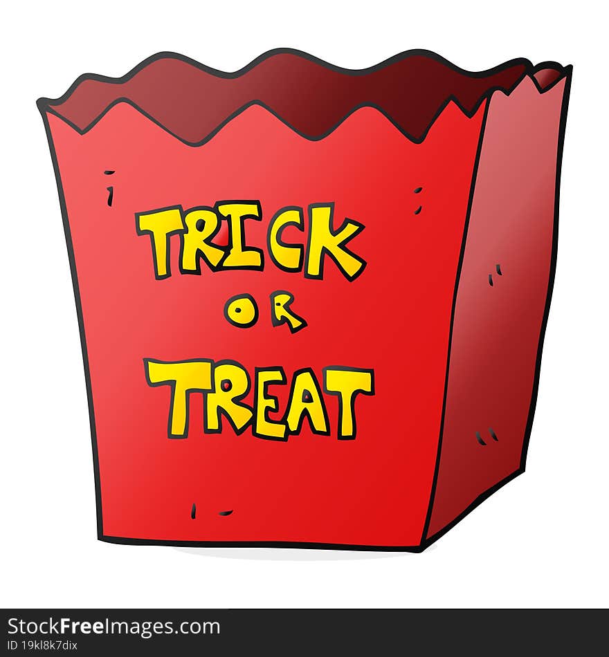 cartoon trick or treat bag