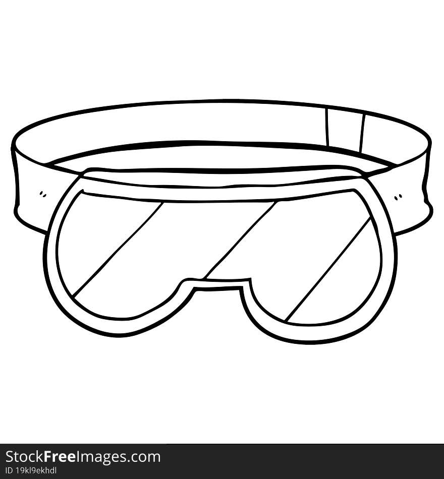 cartoon safety goggles. cartoon safety goggles