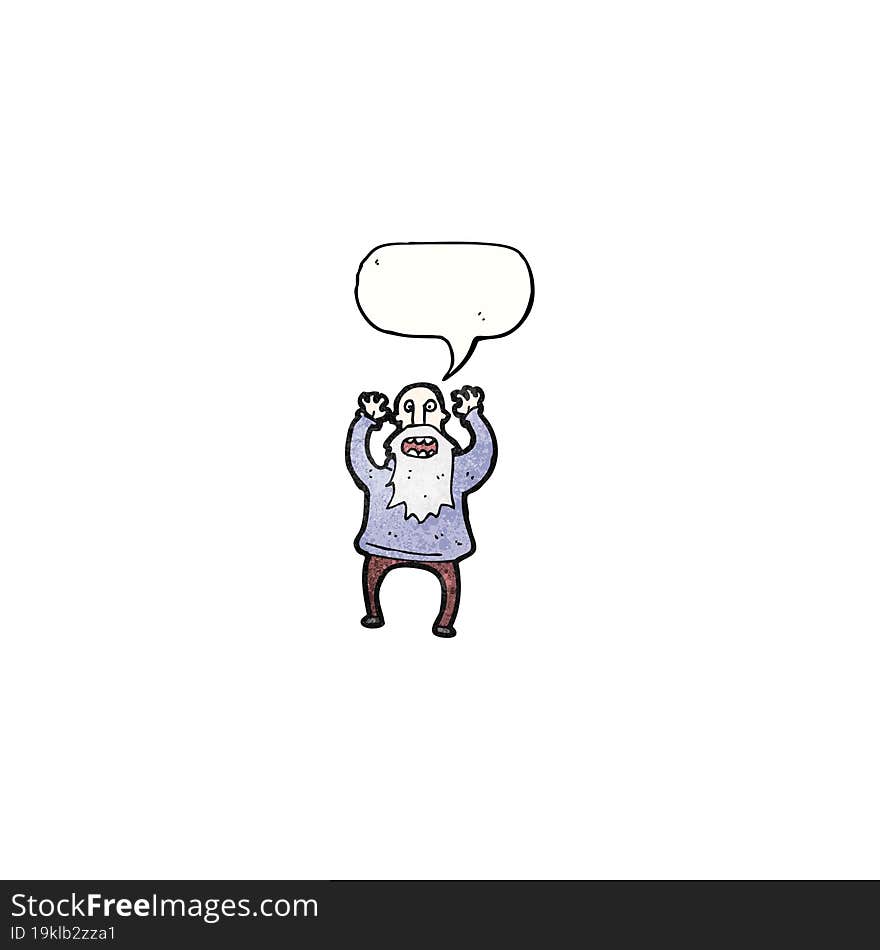 shouting old man cartoon