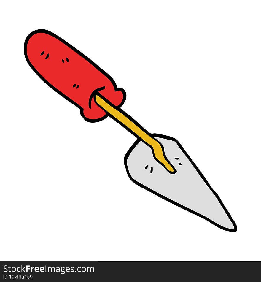 Cartoon Doodle Trowel