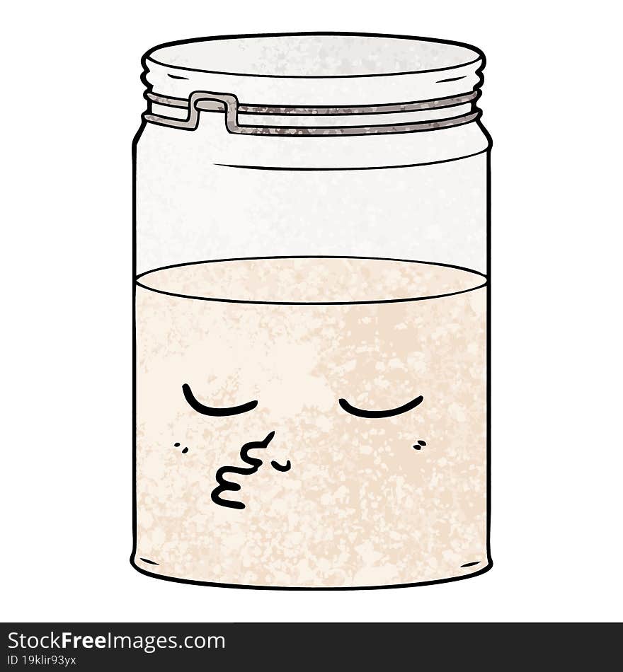 cartoon glass jar. cartoon glass jar