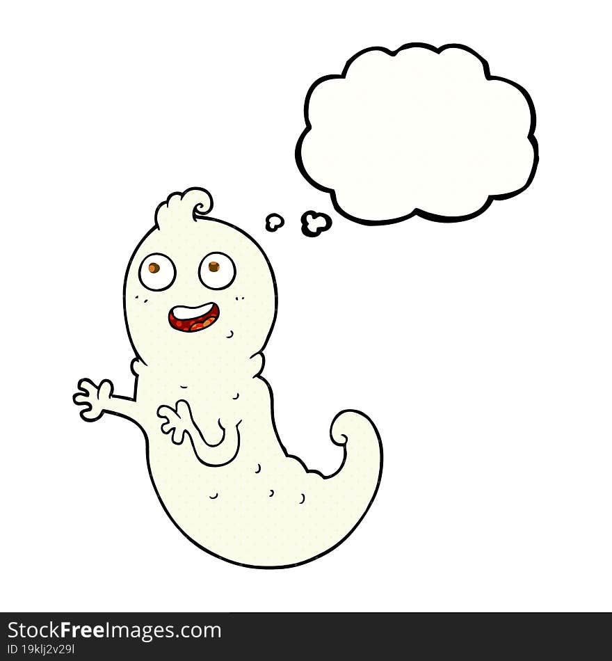 Thought Bubble Cartoon Ghost