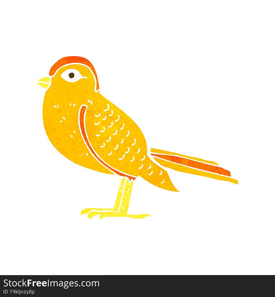 cartoon garden bird