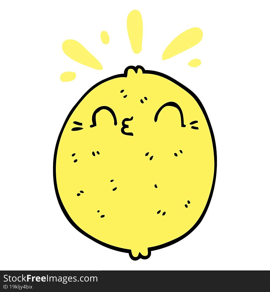 cute cartoon lemon