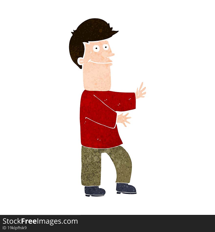 Cartoon Man Gesturing