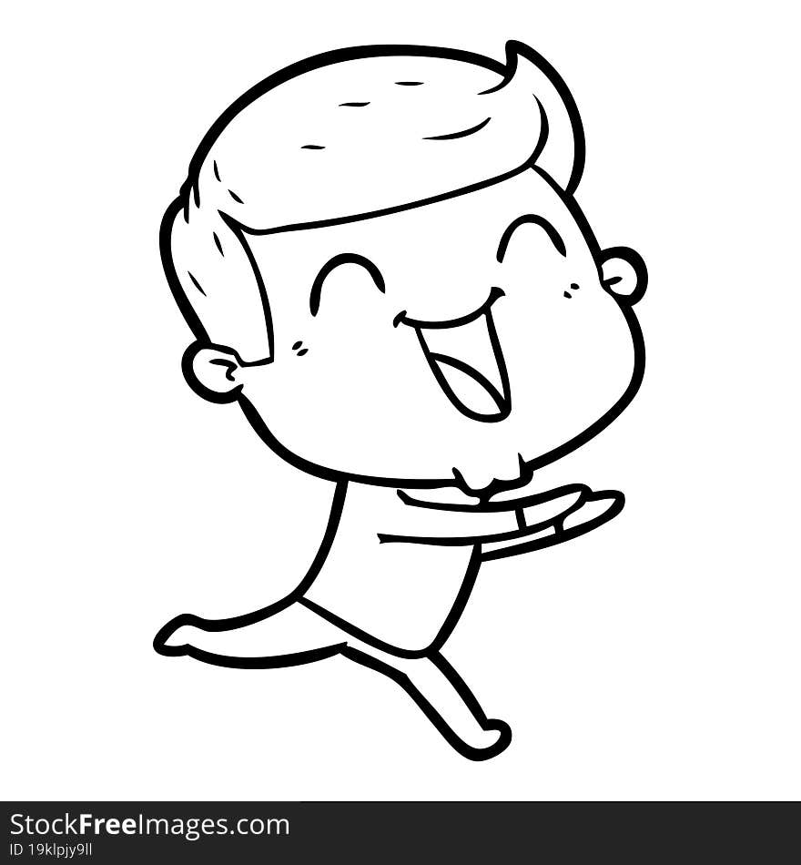 cartoon man laughing. cartoon man laughing