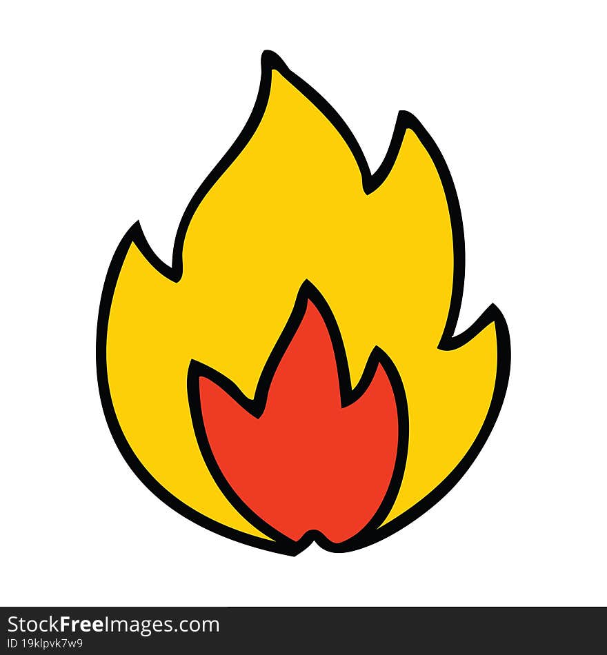 cute cartoon of a fire. cute cartoon of a fire