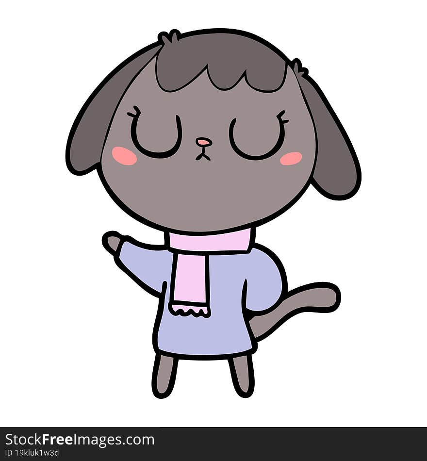 cute cartoon dog. cute cartoon dog