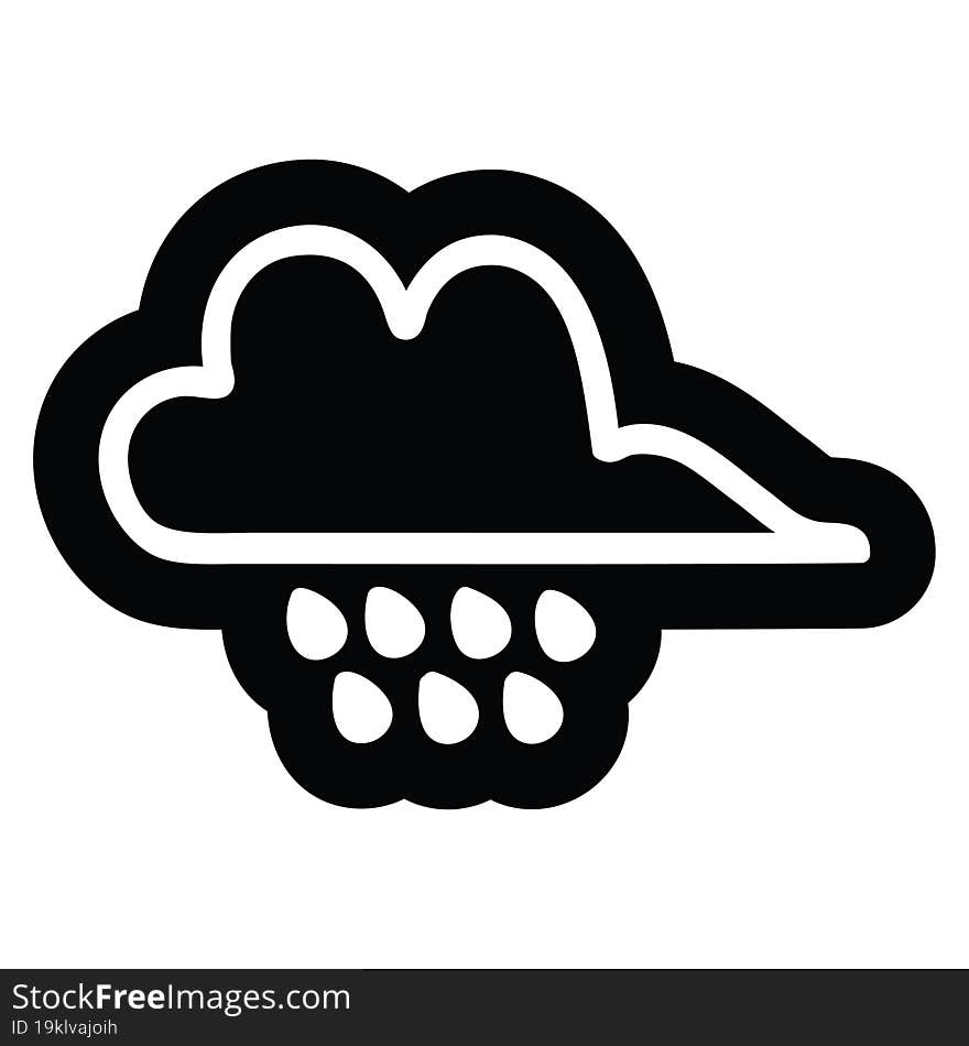 Rain Cloud Icon