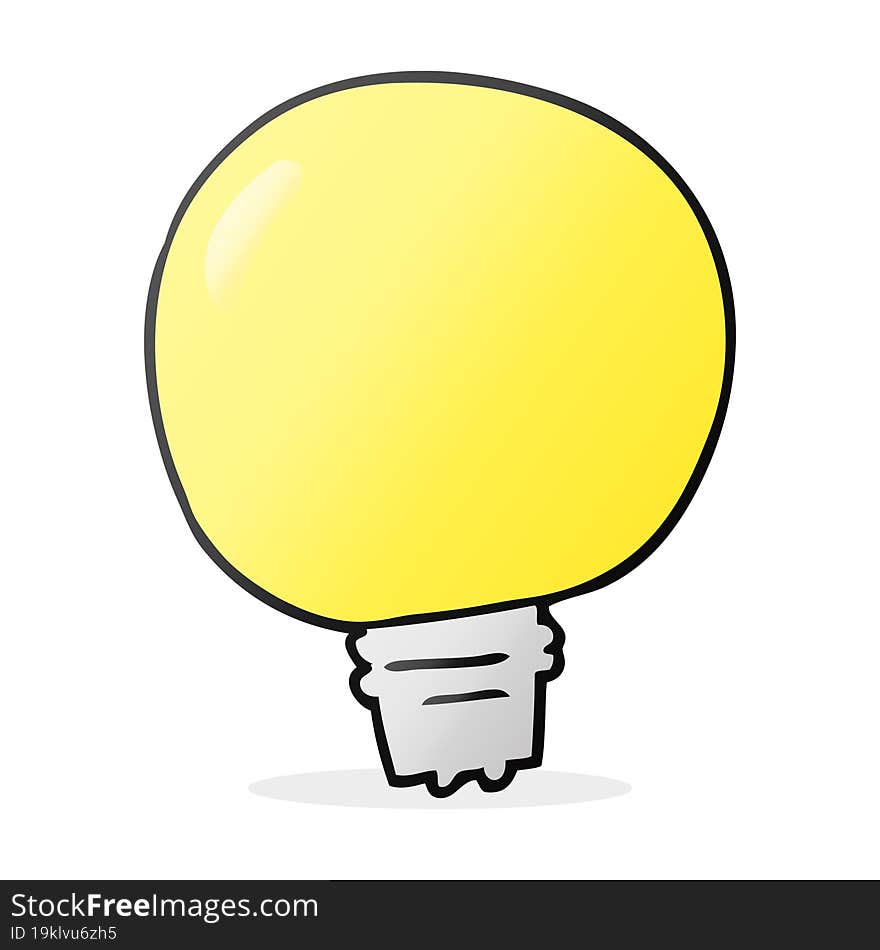 cartoon light bulb