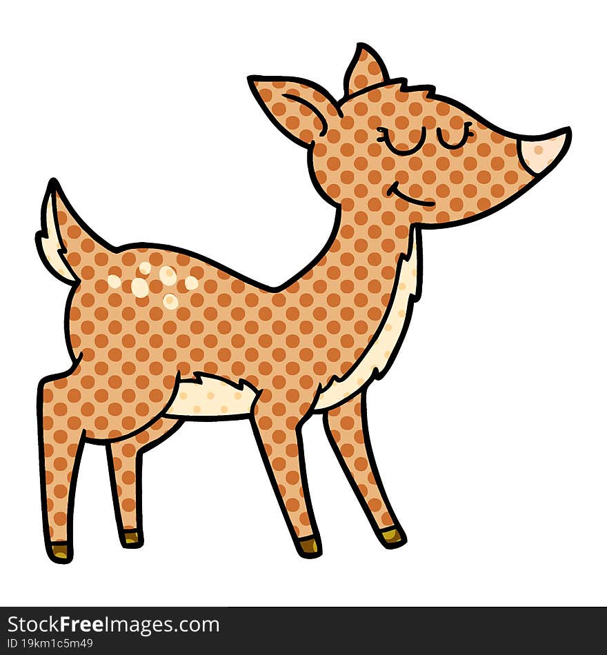 cartoon deer. cartoon deer