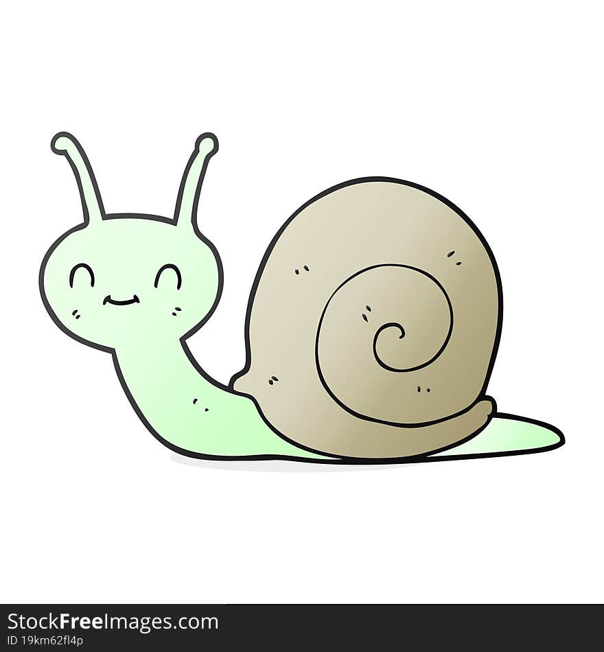 cartoon cute snail