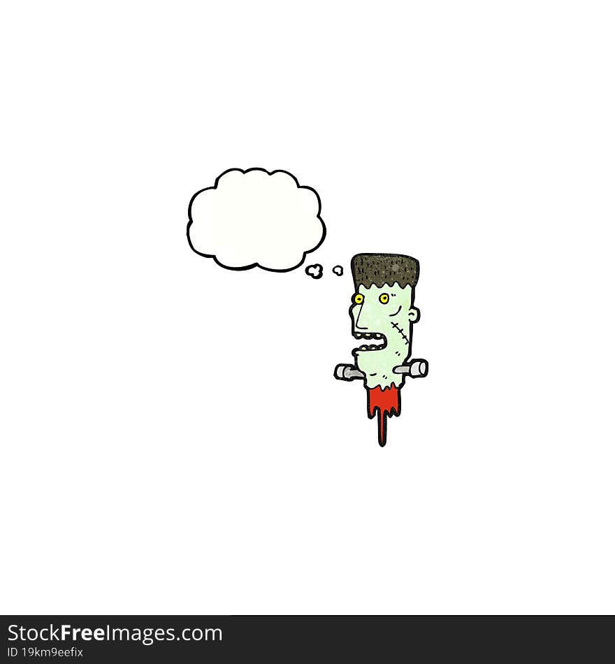 Frankenstein Monster Head Cartoon