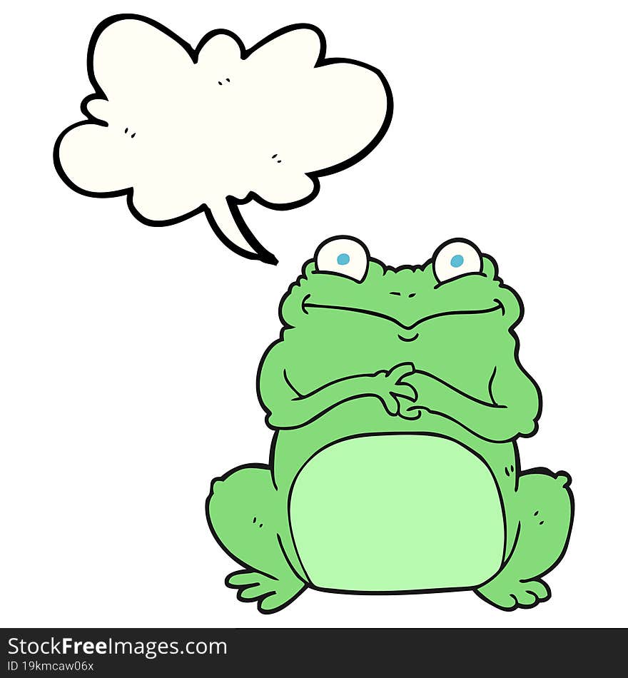 speech bubble cartoon funny frog